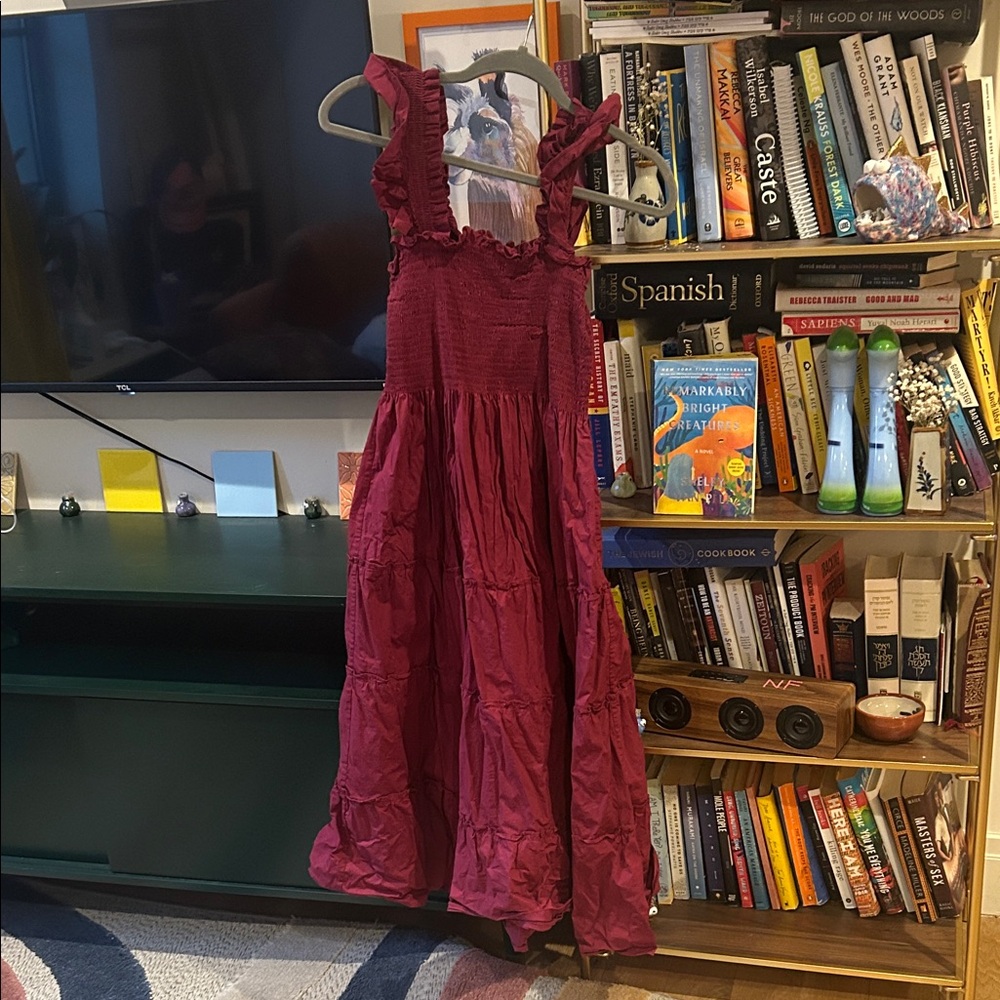 Hill House Burgundy Midi Dress